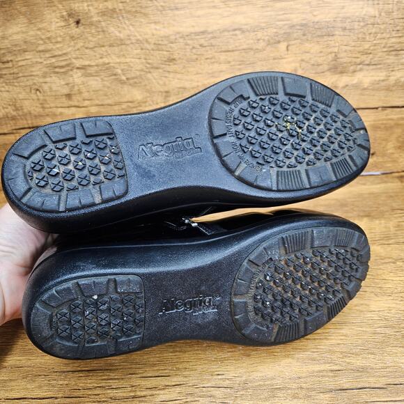 Alegria Climatease Black slip on Rain Boot Water Resistant sz 36 Us 6/6.5 - Picture 7 of 10